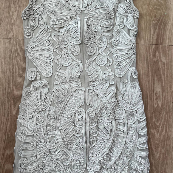 JS Collections White Embroidered Midi Dress - Picture 5 of 8